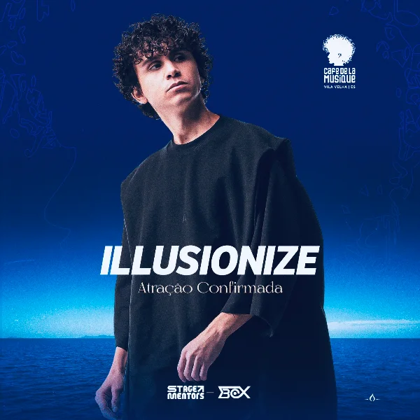Cartaz: Réveillon 2027 Illusionize, KVSH & Fatsync no Café de la Musique Vila Velha
